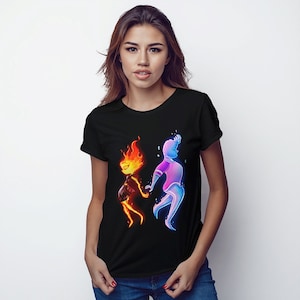Elemental Wade and Ember T-Shirt, Men&#39;s Women&#39;s Kids Sizes (LMN-851225)
