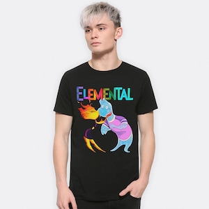 Elemental Wade and Ember Kiss T-Shirt, Men&#39;s Women&#39;s Kids Sizes (LMN-851224)