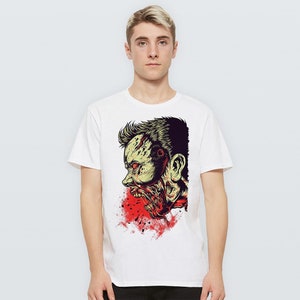 Bloody Zombie Art  T-Shirt, Men's and Women's Sizes