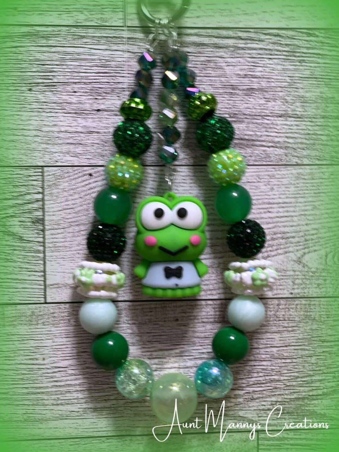 Frog Ball Chain Handmade Beaded Frog Keychain, Car Charm, Bag Chain - Etsy