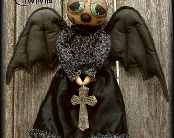 Aunt Mannys Primitive Halloween Bat Doll Pattern