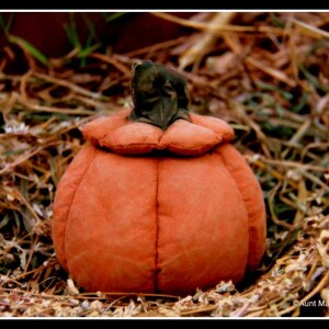 Primitive Hollow Pumpkin Ornie Halloween Candy Dish