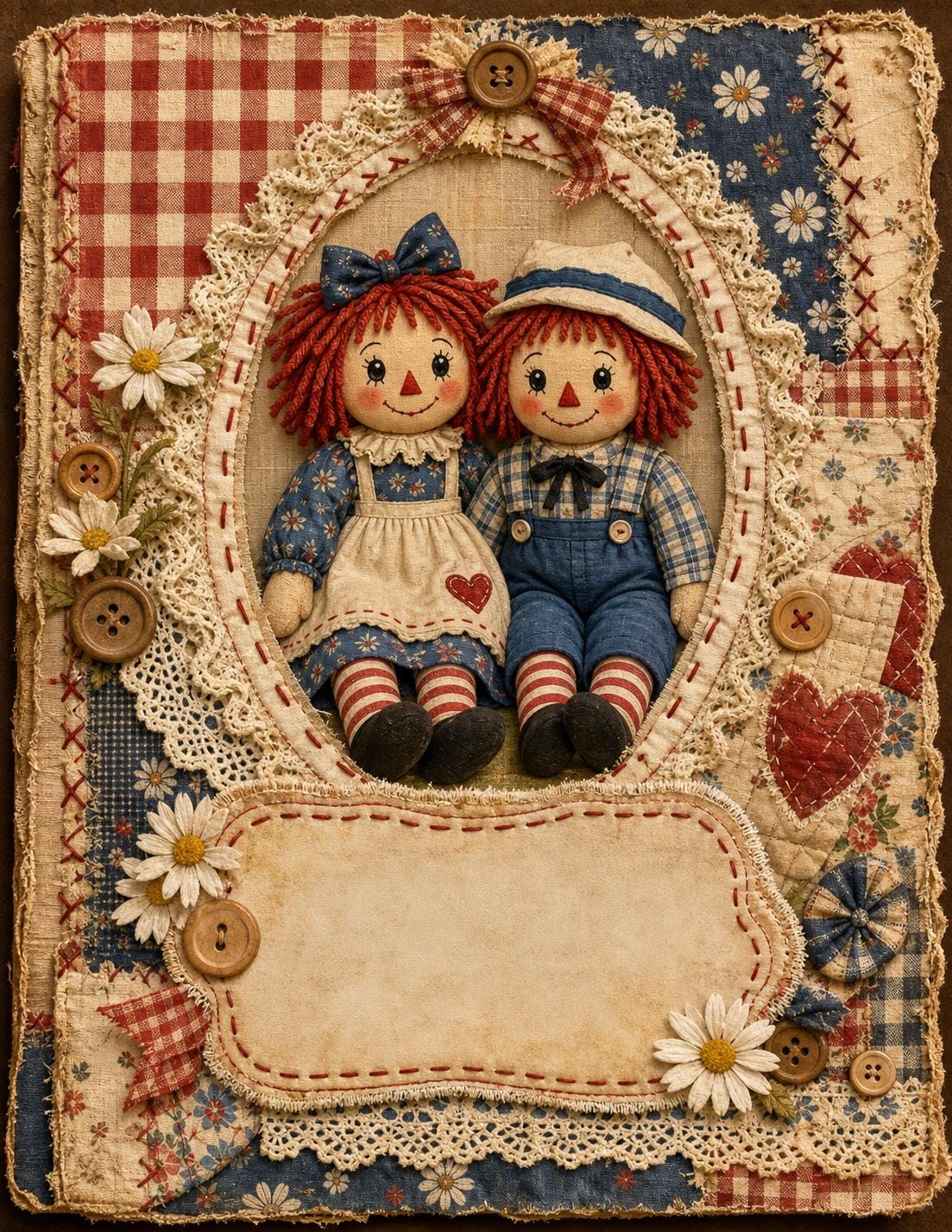 Raggedy Ann and Andy Wall Decor - Etsy