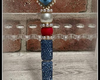 Handmade Bead Bling Pen, Refillable Fancy Pen