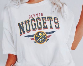 Denver Basketball Vintage Shirt, Nuggets 90s Basketball Graphic Tee, Retro For Women And Men Basketball Fan 2609TP