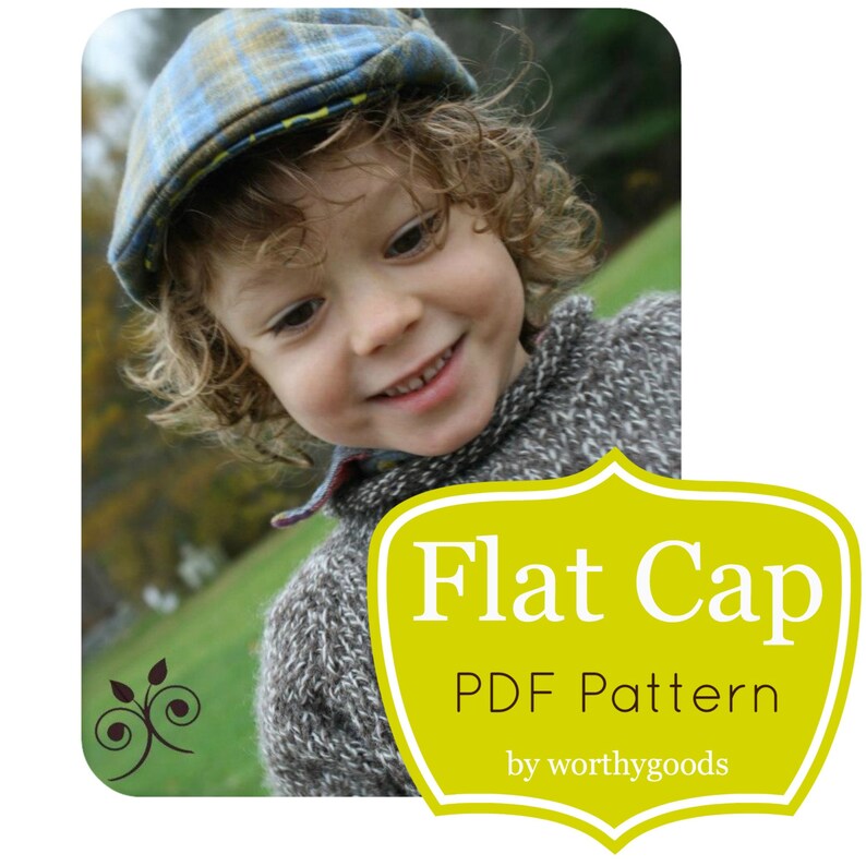 Newsboy Hat PDF Pattern Boys Flat Cap 6 Months to PreTeen Etsy