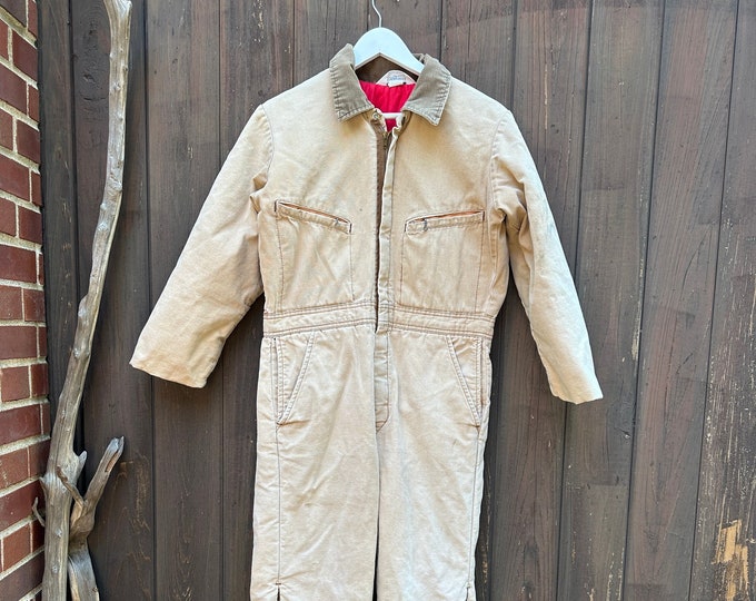 Vintage 1970s80s Key Imperial Insulated Tan Duck Cloth Canvas