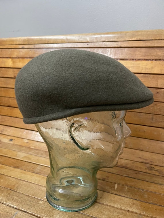 100% Felted Wool Driving Flat Cap Hat Bicycle Cabby G… - Gem