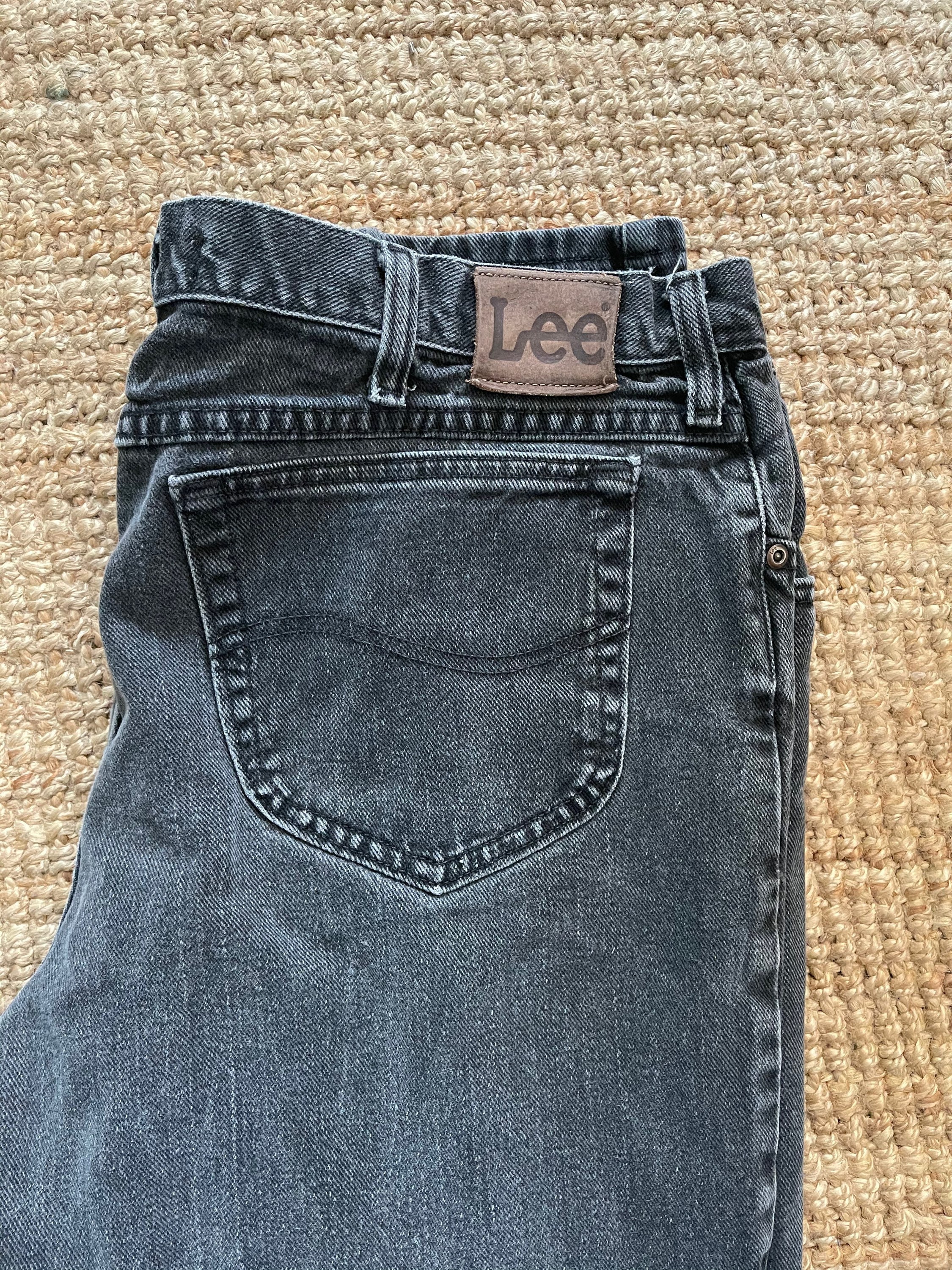 Vintage 80s 90s Lee Black Jeans. Tag 