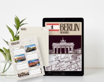 Stylish Berlin themed digital travel journal and planner! Strategize your adventures, capture each moment, and spark your inspiration.