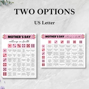 Mother's Day Game for Christian Moms, Women's Ministry Game, Mother's Day Church Activity, Mother's Day Dice Game, Mother's Day Brunch Games image 2