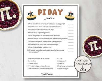 Pi Day Jokes, Math Jokes and Puns, Pi Day Activities for Kids & Adults, Pi Day Party, Fun Pi Day Games, Math Teacher Appreciation Gifts