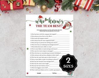 Wer kennt das Team Best-Spiel, Bürourlaub-Team-Gebäude-Spiel, Wie gut kennen Sie Ihr Team, Weihnachtsfeier-Spiel, Mitarbeiteraktivitätsspaß