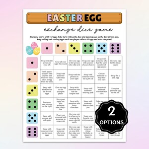 Juego de dados de Pascua, juego de tirar los dados, juego de fiesta de Pascua para niños, adultos y personas mayores, divertida actividad grupal de Pascua en el aula.