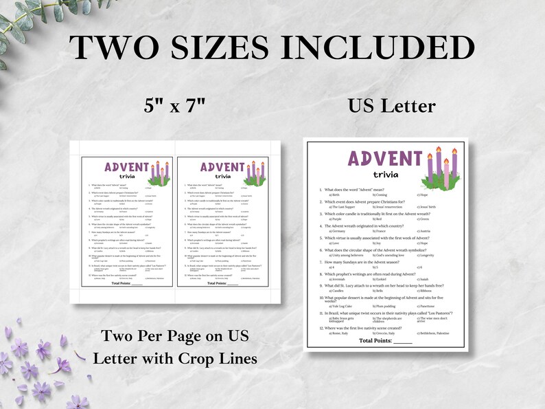 Advent Trivia Game, Nativity Trivia, Christmas Story Quiz, Sunday ...