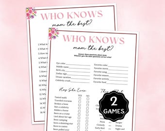 Who Knows Mom Best Game, Mother's Day Game, How Well Do You Know Mom, Mother's Day Trivia, All About Mom Quiz, Fun Mother's Day Brunch Games