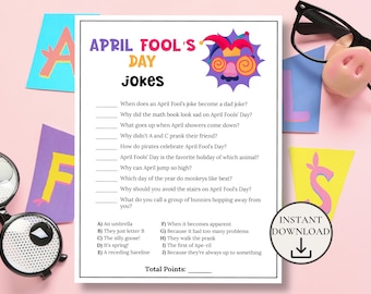 April Fools Jokes, April Fools Games for Kids & Adults, April Fools Classroom Activities, April Fools Activities for Work, Family Game Night