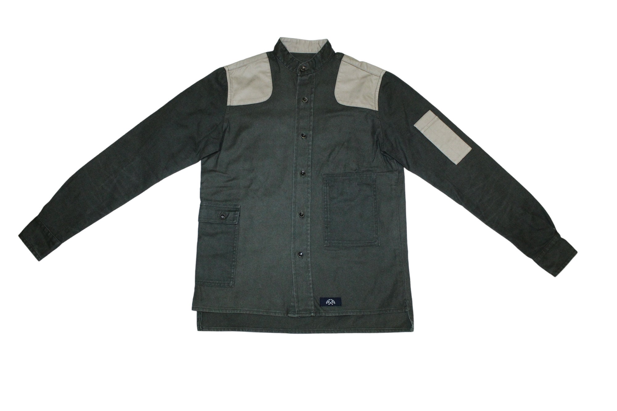 Bleu De Paname Herringbone Twill Utility French Chore Jacket