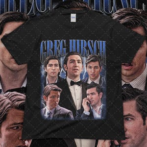 Camiseta unisex retro de Greg Hirsch: ideal para fans, regalos y ropa informal, regalos para cumpleaños, noches de cine y festividades.