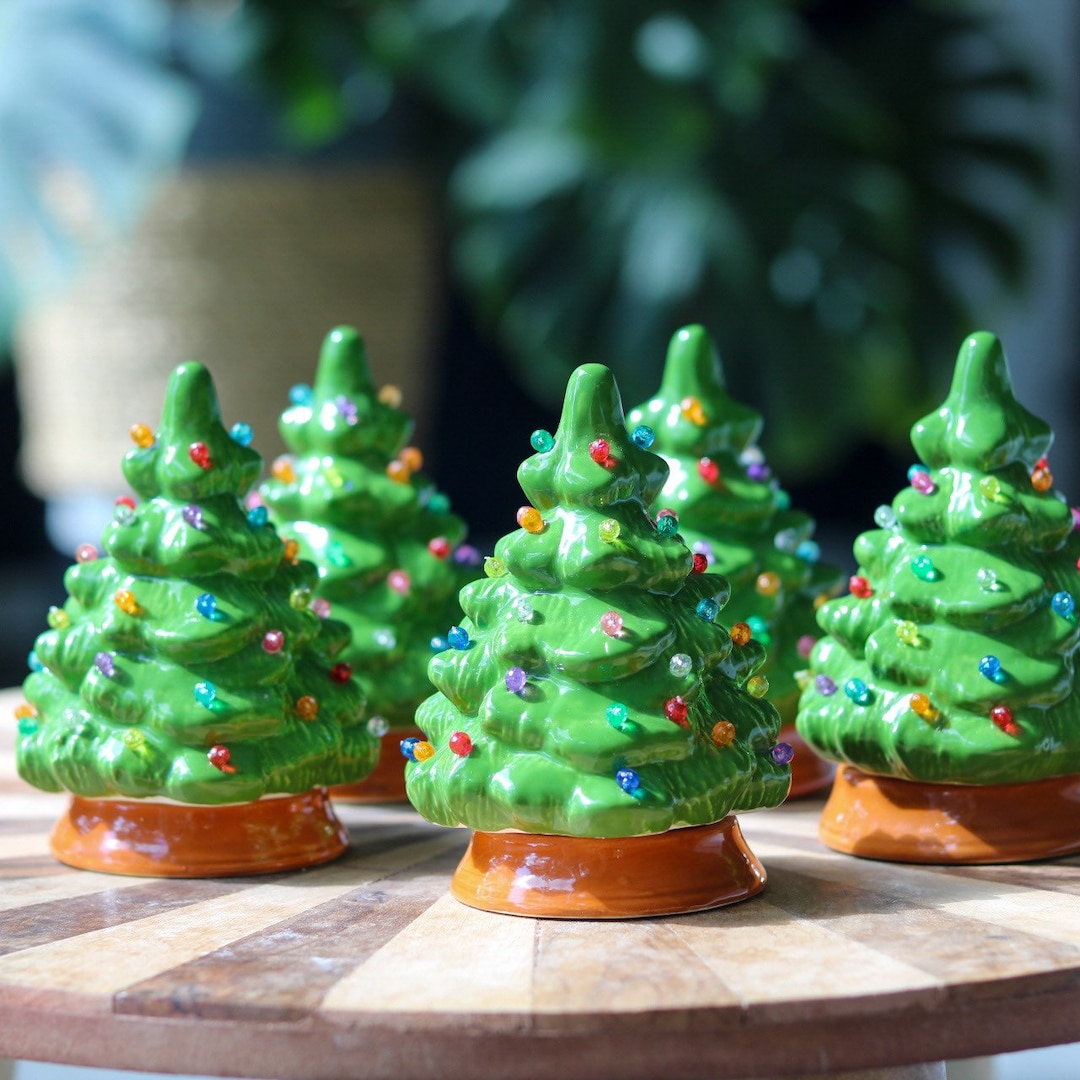 Mini Ceramic Christmas Tree Etsy