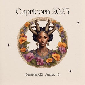 Lectura de Tarot y Runas de Capricornio para el año completo 2025: Horóscopo mensual con cartas del Tarot, Runas Elder Futhark, días de suerte y contenido adicional