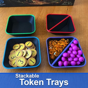 Stackable Token Trays for Board Games