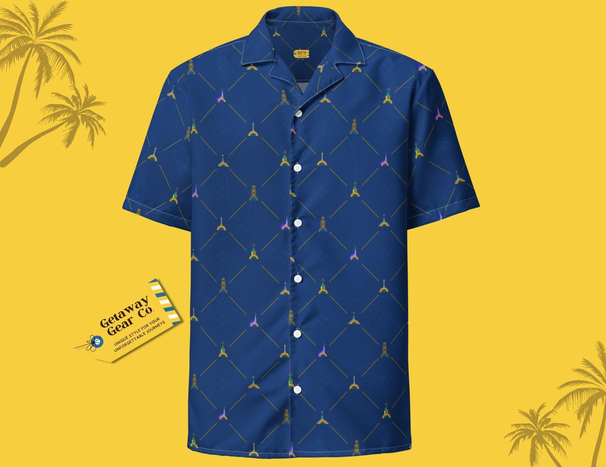 Mens Dress Shirts Navy Gold - Etsy