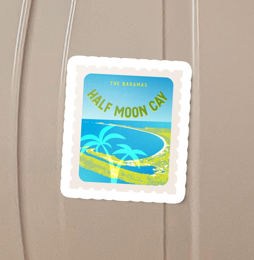 Half Moon Cay Stamp Magnet | Carnival Cruise Cabin Door Decor - Etsy