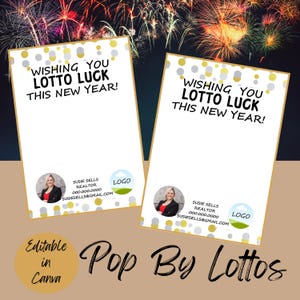 Lotto Makler | Vielen Dank für Ihre Empfehlungen | Canva Vorlage | Kundenwertschätzung | Lotterie Geschenk | Spaß Mitbringsel | Lotto Favor