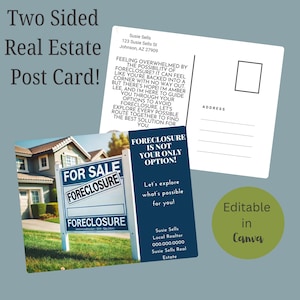 Pre Foreclosure Letter | Real Estate Foreclosure Letter Bundle | Editable In Canva | Prospecting Letter Real Estate | Foreclosure Guide