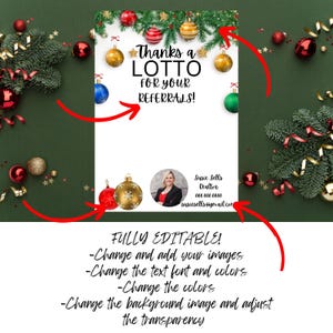 Apprezzamento del cliente / Modello Canva / Regalo di ringraziamento della lotteria / Grazie alla lotteria Agente immobiliare Cliente Vicino / Marketing notarile