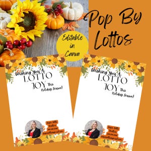 Lotto Pop By | Agent nieruchomości Pop By | Nieruchomości | Edytowalny Canva | Canva do natychmiastowego pobrania | Dzięki Lotto za polecenia | Prezent na loterię