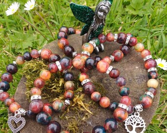 Picasso Jasper Crystal Natural Gemstone Bracelet