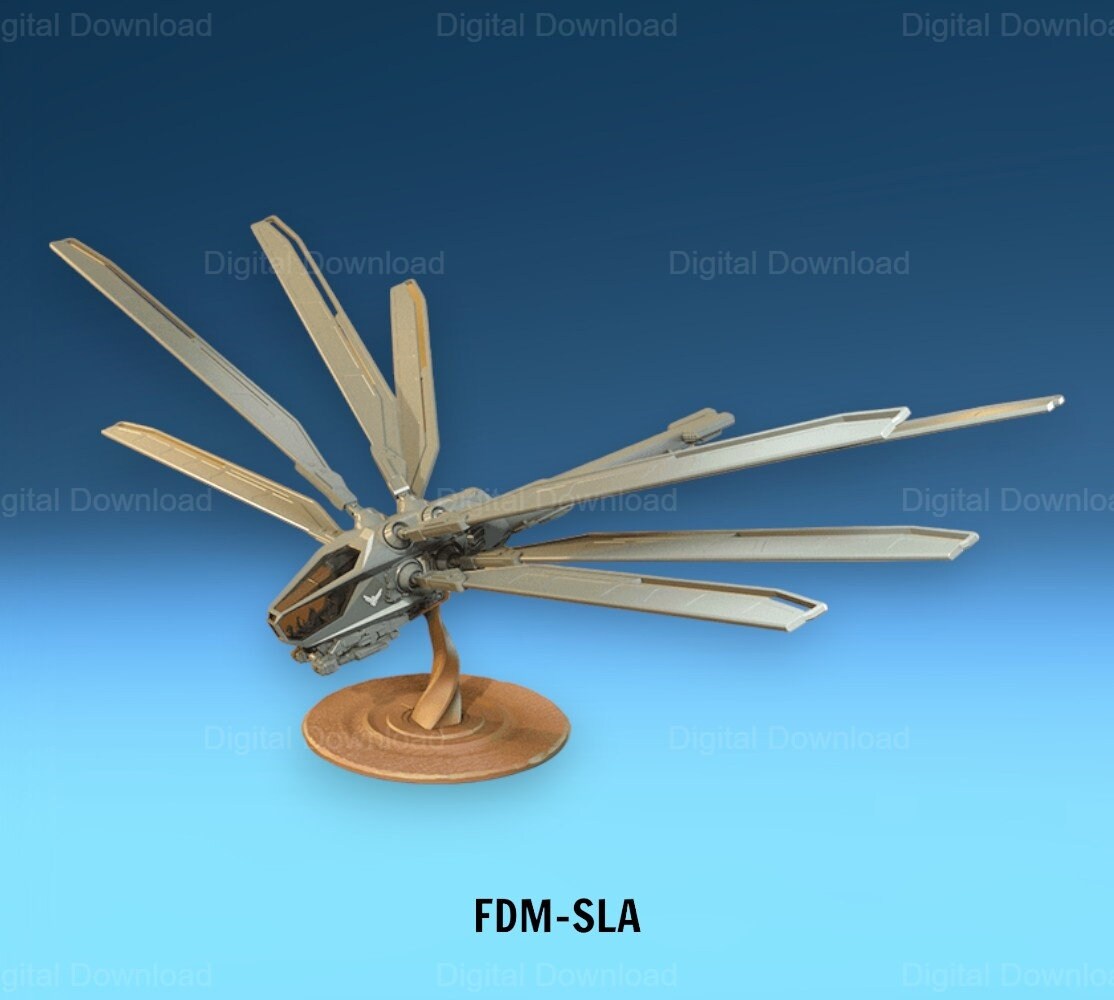 Dune Ornithopter Stl Files Ornithopter 3d Model Ornithopter