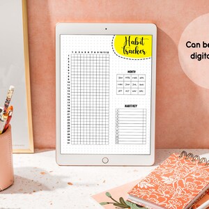 Habit Tracker - Printable A4 &amp; A5 - Digital Tracker - Etsy