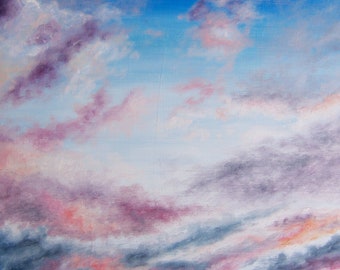 Sky Painting #6 - Oil on Panel