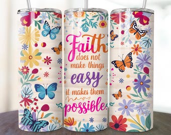 Christian Bible Verse Affirmations 20 oz skinny tumbler png, Christian png, tumbler png download, tumbler wrap png, 20 oz tumbler designs