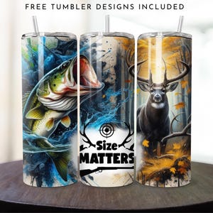 Fishing Hunting Tumbler Wrap PNG, 20oz Skinny Tumbler, Hunting Sublimation Tumbler Design Digital Download, Fishing Life Tumbler for Men