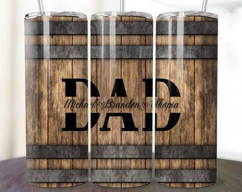 Add Text Dad Tumbler Wrap, Dad 20oz Skinny Sublimation Designs Dad, Custom Fathers Day Png for Men Add Text Tumbler Wrap Template