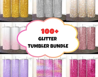 100 + Glitter Tumbler Wrap Design, 20oz Glitter Sublimation Design, Rainbow Glitter Tumbler Wrapn, Water Color Glitter Tumbler, Glitter PNG