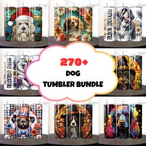 270+ Dog Tumbler Wrap Bundle, Cute Dog 20 oz Skinny Sublimation Design, Dog Tumbler Wrap, Dog Mom Tumbler Design PNG Digital Download