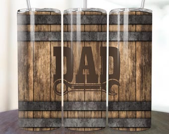 Fathers Day Tumbler Wrap, Best Dad 20oz Skinny Tumbler Wrap Png, Dad Tumbler Designs, Digital, Png, Funny Dad Sublimation Designs Png