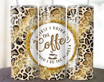 Coffee Tumbler Wrap, 20oz Skinny Tumbler, Coffee Tumbler PNG Sublimation Design Coffee Love Language Tumbler Wrap, Digital Download