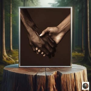 Vintage Liebe Geführte Hand Kunst Druck Händchen haltend Druck Liebhaber Kunstdrucke Geschenk für Paar Poster Druck Liebe Kunstdruck Schwarze Liebe Schlafzimmer Kunst
