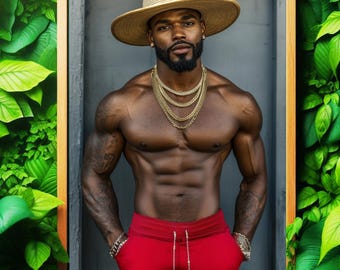 Black Men Art Aesthetic Black Man Portrait Men Art Prints Black Male Art Pictures Black Man Wall Art Gift Idea Melanin Artwork Black Is Art