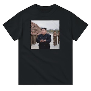 Kim Jong Un Gang firma la maglietta girocollo unisex Heavyweight