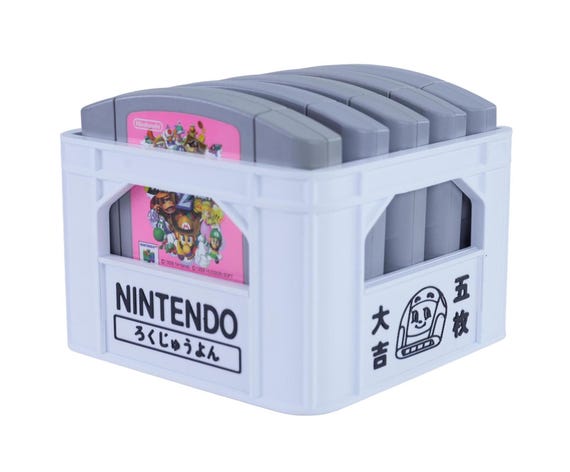 ニンテンドー64カートリッジホルダー：N64ゲーム用手作り日本製ビール