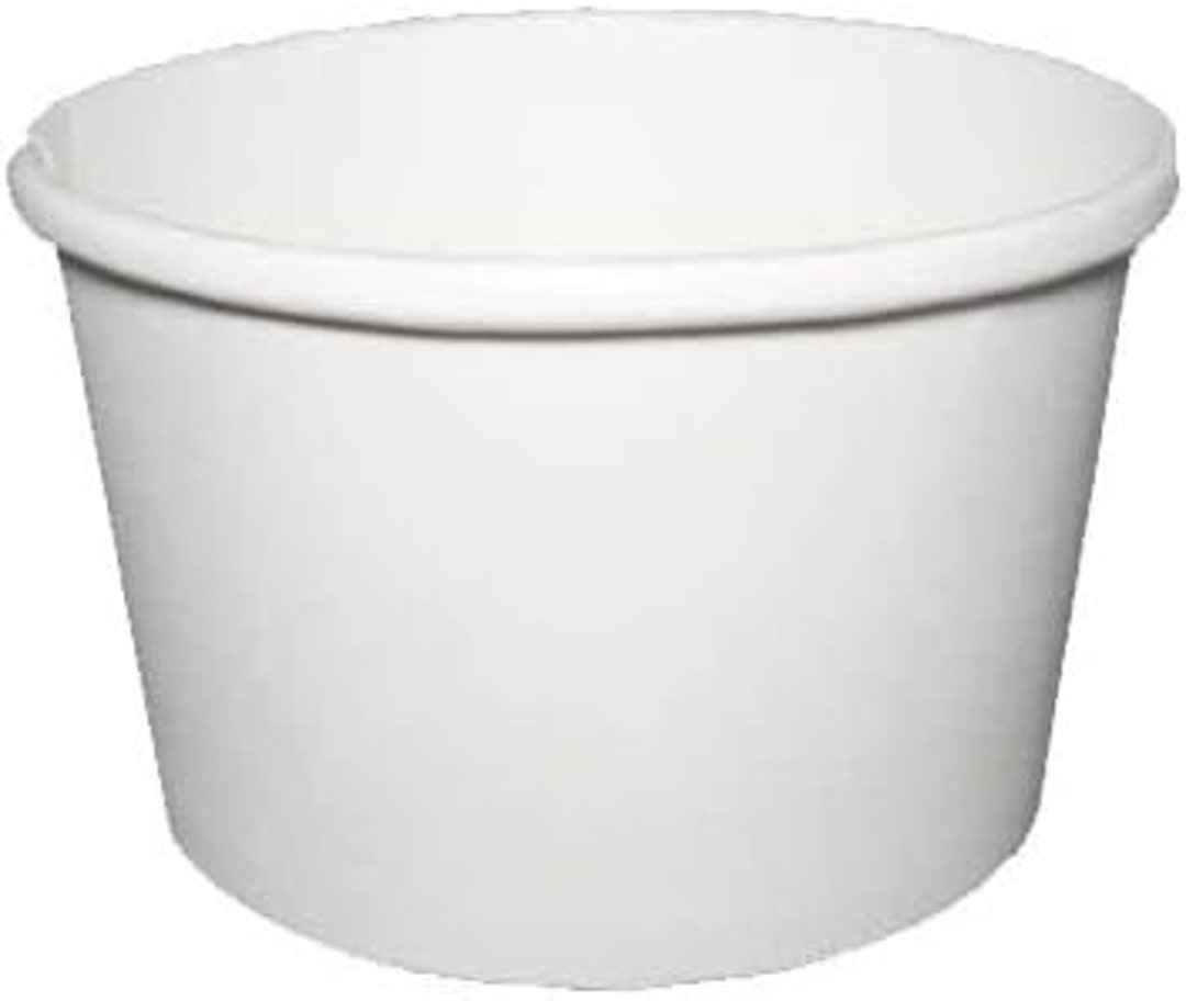 8oz Disposable White Paper Soup Containers by Ecoquality - Etsy