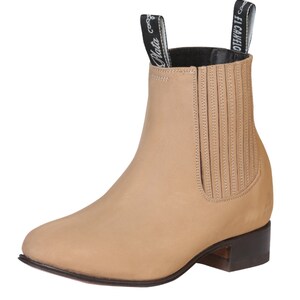 El Canelo - Charro Ankle Boot   - Atlas Sand 228