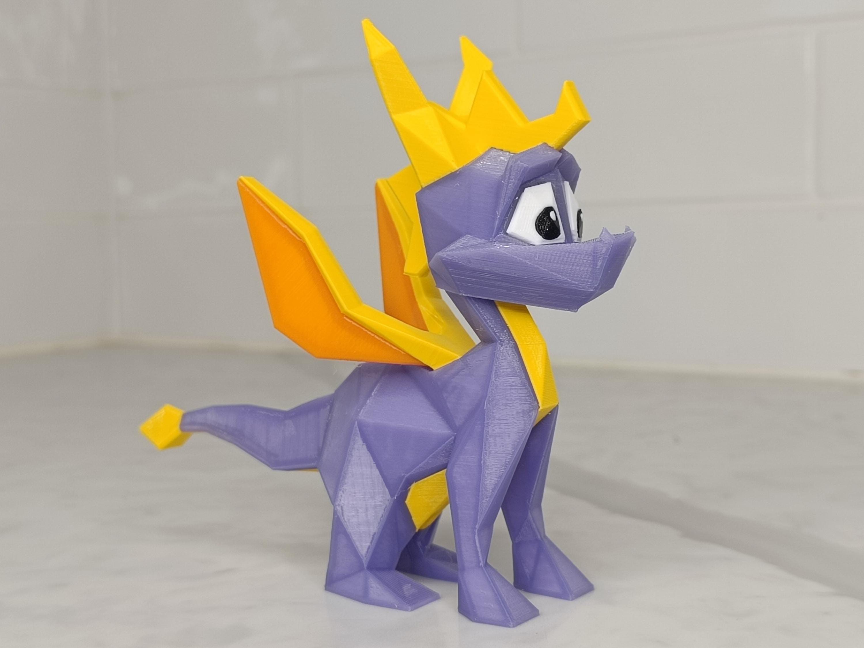 Retro Purple Dragon Figurine